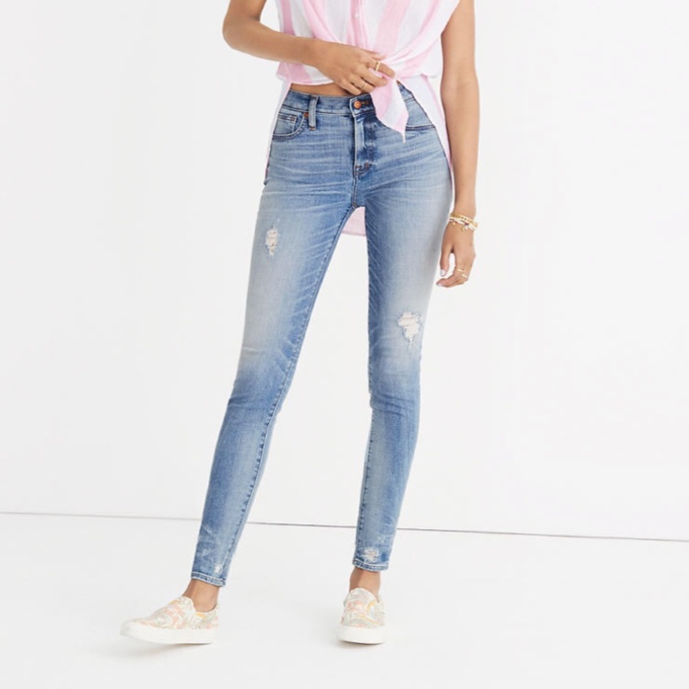 Madewell Rigid Skinny Destructive Hem Jean